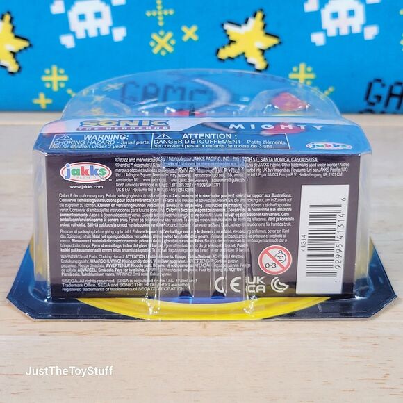 Jakks Pacific Sonic the Hedgehog Mighty with Gold Ring 2.5" Collectible New - Picture 3 of 6